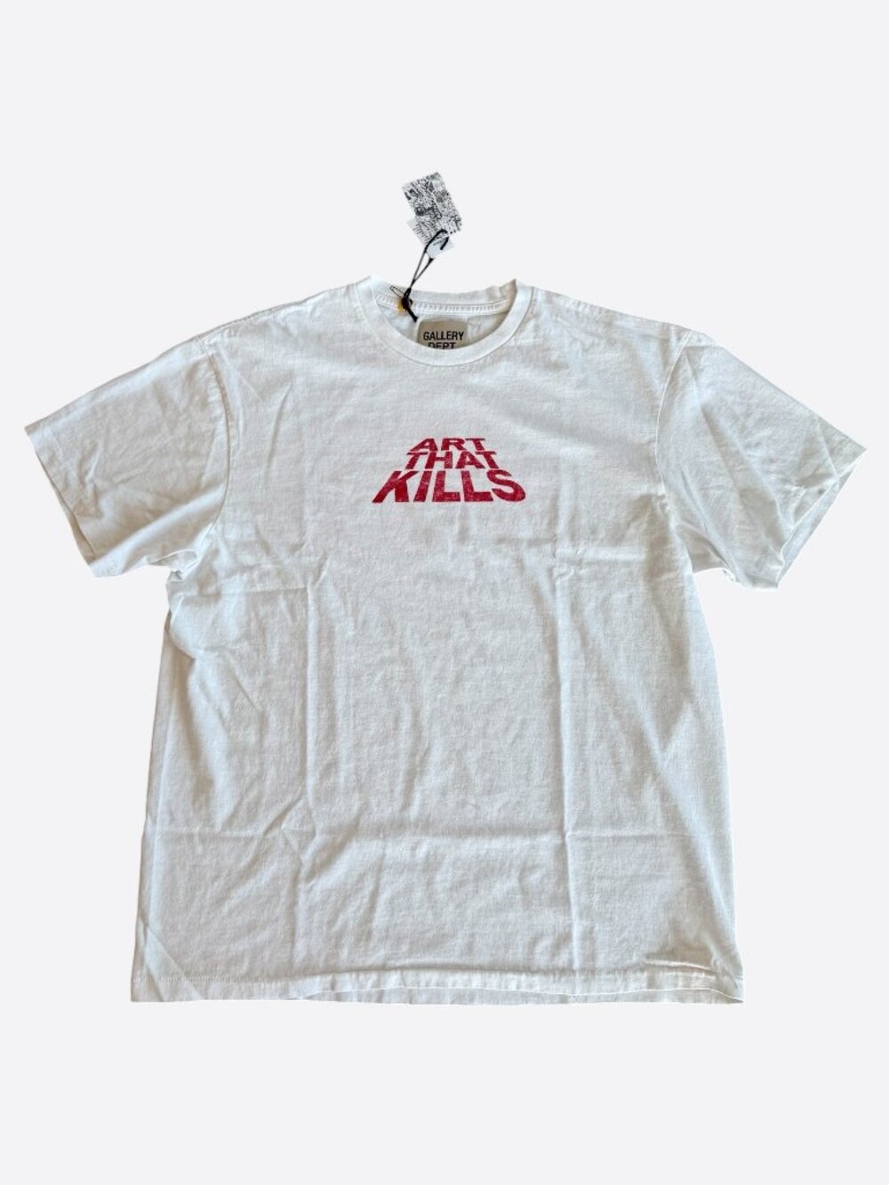 Gallery Dept White & Red Art That Kills Logo T-Shirt